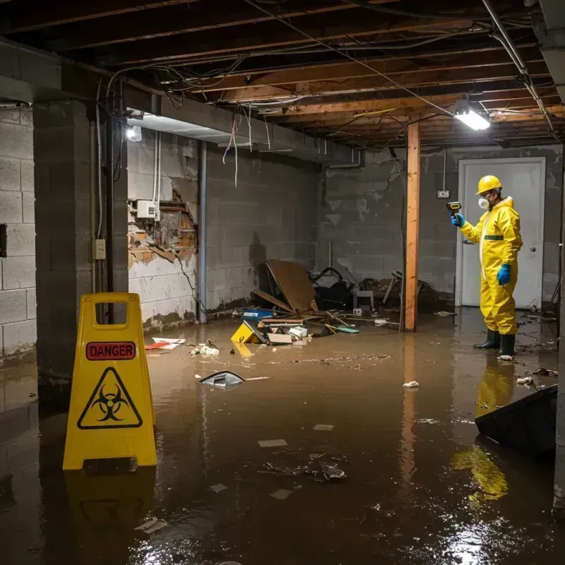 Flooded Basement Electrical Hazard in Rutland, VT Property