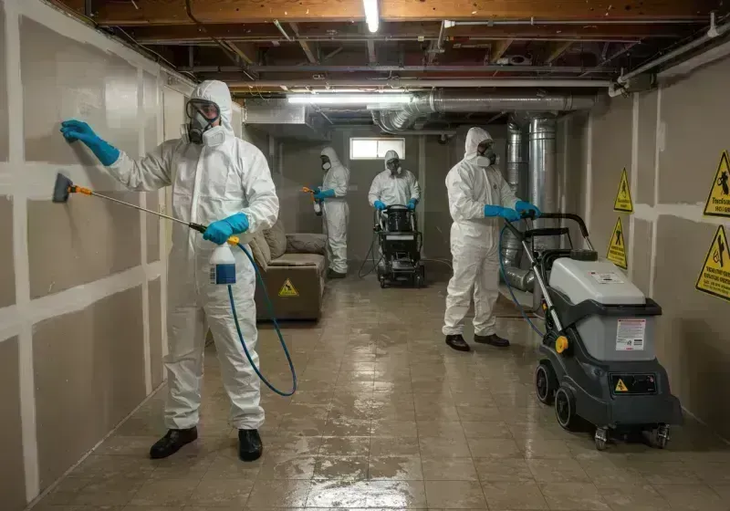 Basement Moisture Removal and Structural Drying process in Rutland, VT